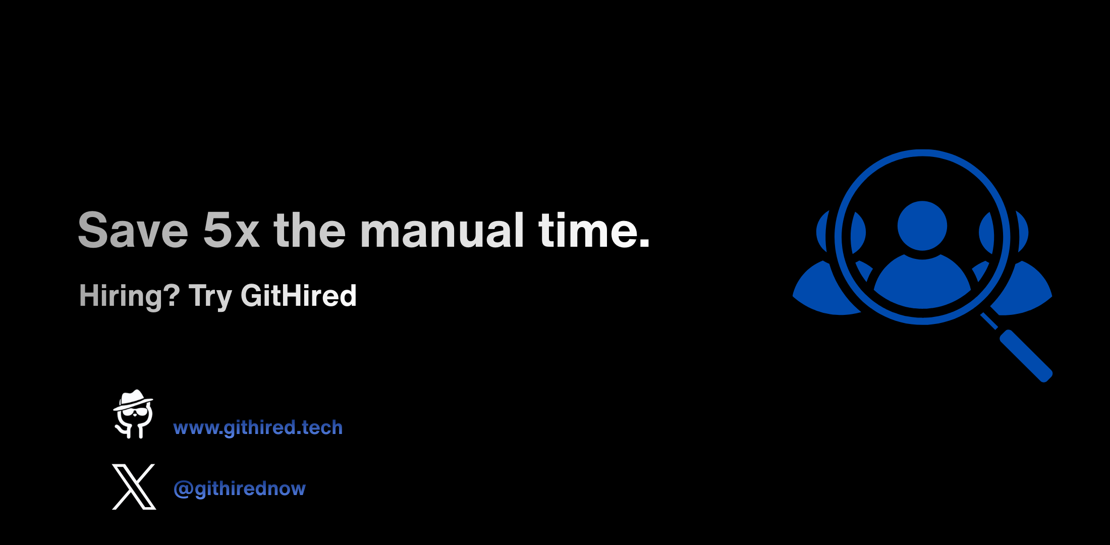 GitHired product interface on Product Hunt, showing the hiring dashboard